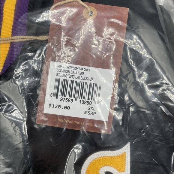 Mitchell & Ness Men's Lightweight Satin Jacket Suns Jackets